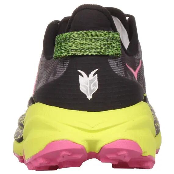 Chaussures - trail - femme - Speedgoat 6 - noir/neon hoka citrus 4/4