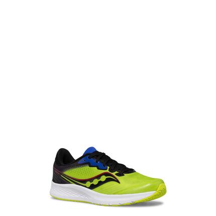 Shoes - Running - Kids - Ride 14 - Comfortabel, ondersteunend - Acid lime/blue.