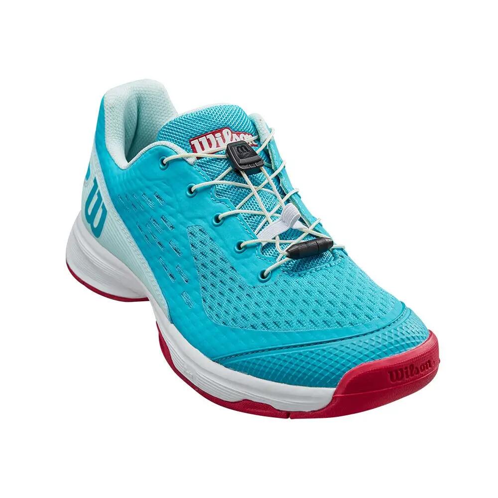 Scarpe Per Bambini Wilson Rush Pro 4.0 Ql Wrs329070 Blu E Bianche 2/4