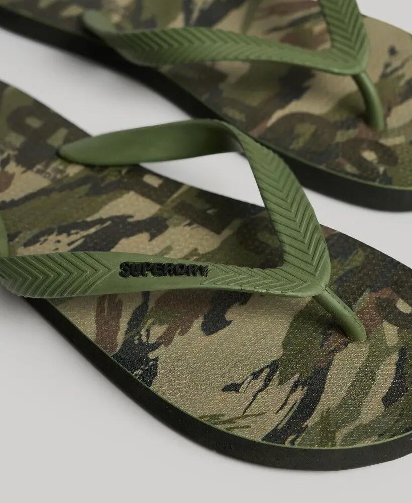 superdry Chanclas Logo de goma – WOODLAND CAMO AOP 4/4
