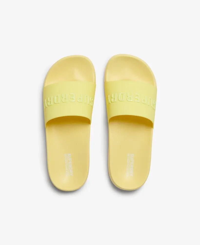 superdry Ciabatte Pool Vegan con logo – Sunny Lime Green 6/7