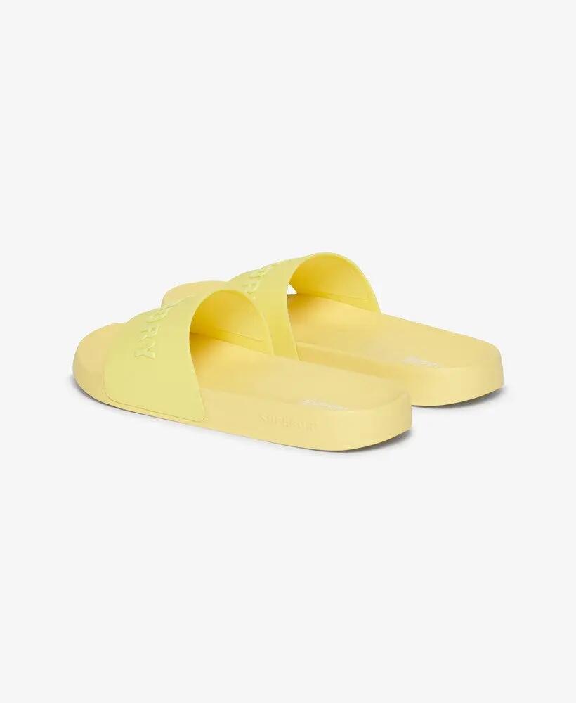 superdry Ciabatte Pool Vegan con logo – Sunny Lime Green 3/7