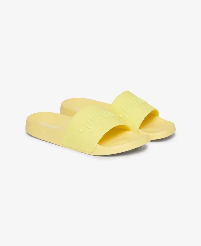 superdry Ciabatte Pool Vegan con logo – Sunny Lime Green 2/7