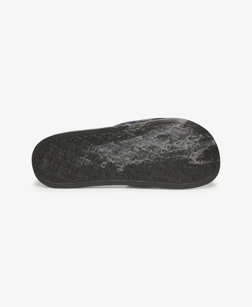 superdry Camo Pool Sliders - chinelos com tira acolchoada – Dark Grey Tiger Camo 7/7
