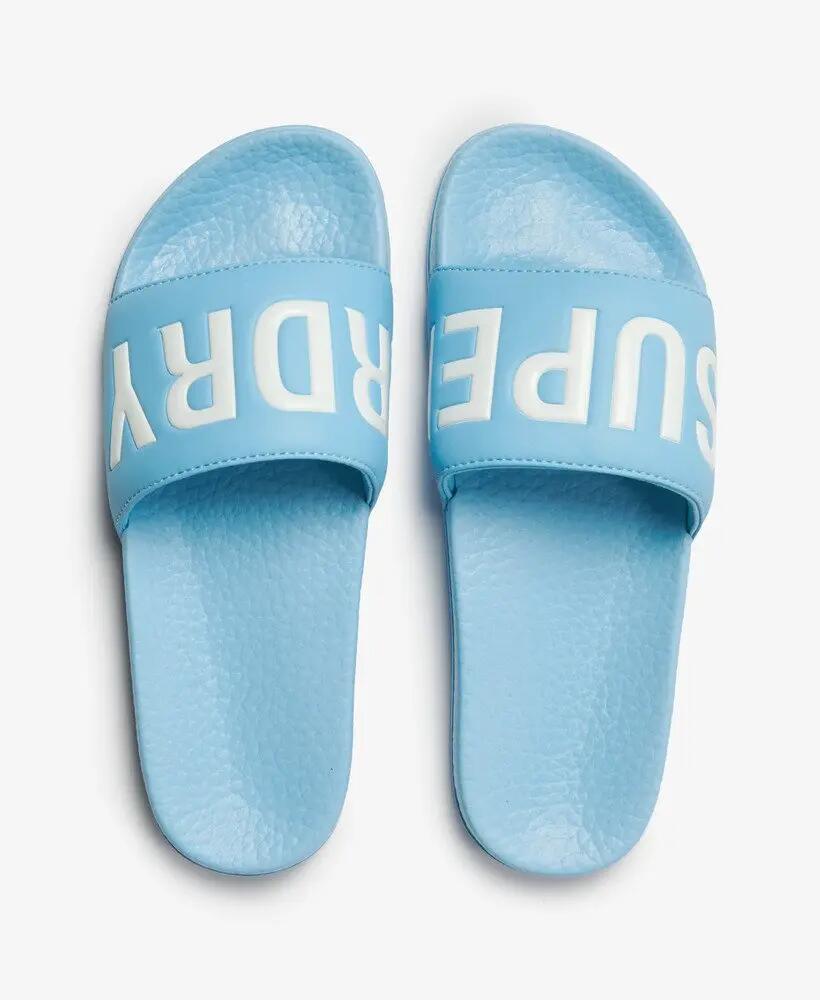 superdry Pool Sliders sandales légères à brides rembourrées – Blue Sea 7/7