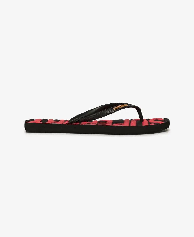 superdry Core Logo Flip Flop in gomma e EVA riciclato – Black 2/3