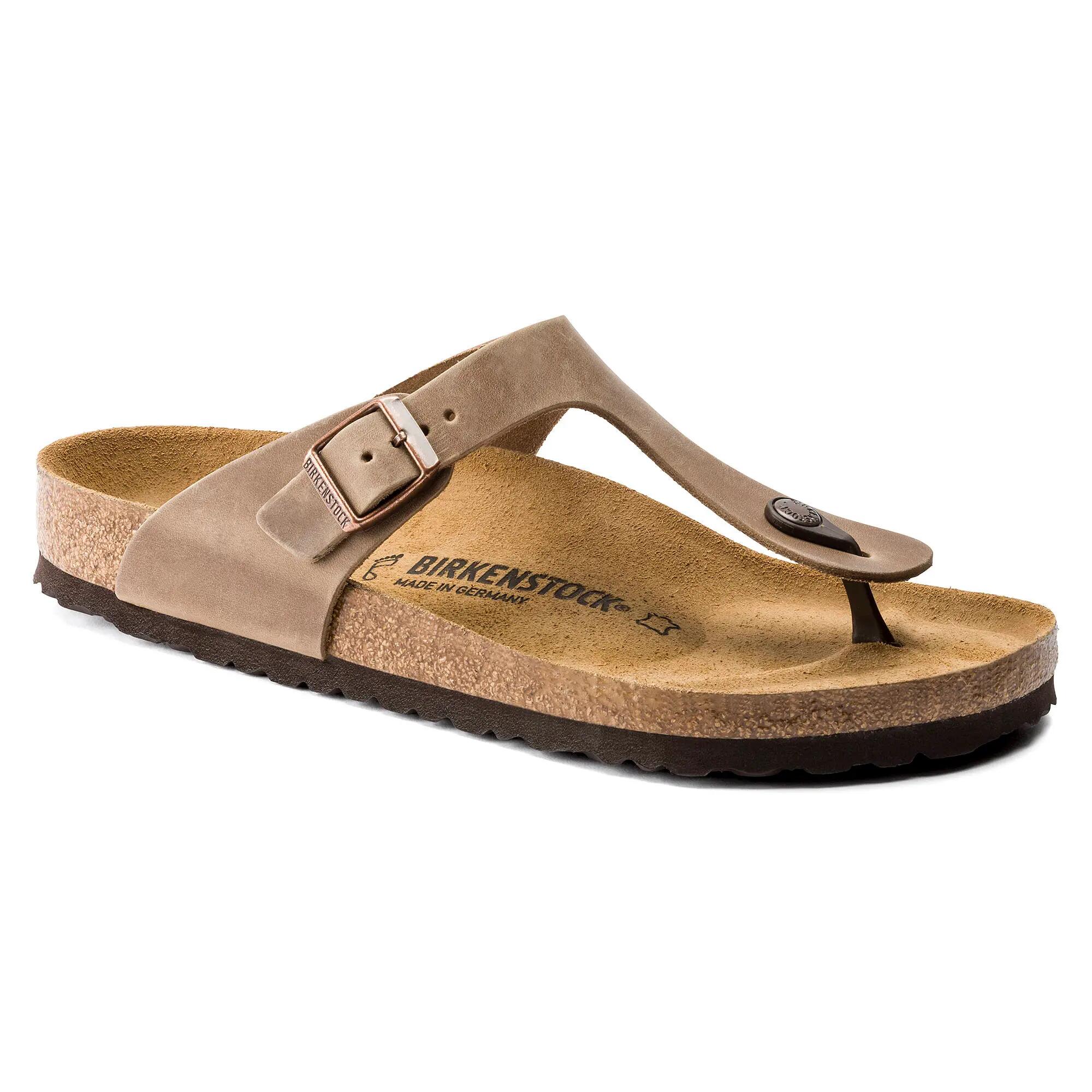 Tongs femme Birkenstock Gizeh marron étroit 943813 8/8