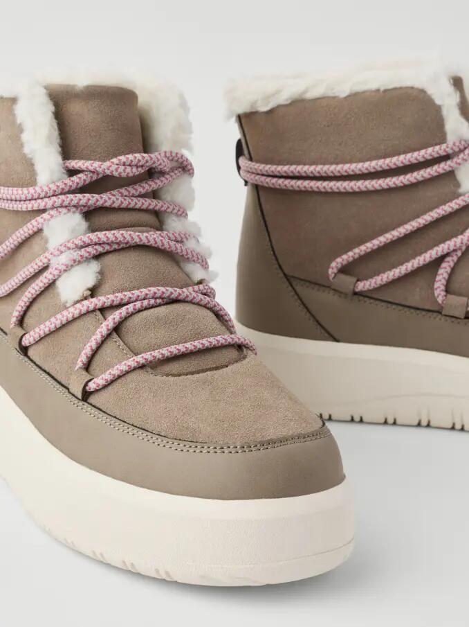 bjorn_borg Bottes WOOLY LACE UP pour femme – TAUPE 5/5