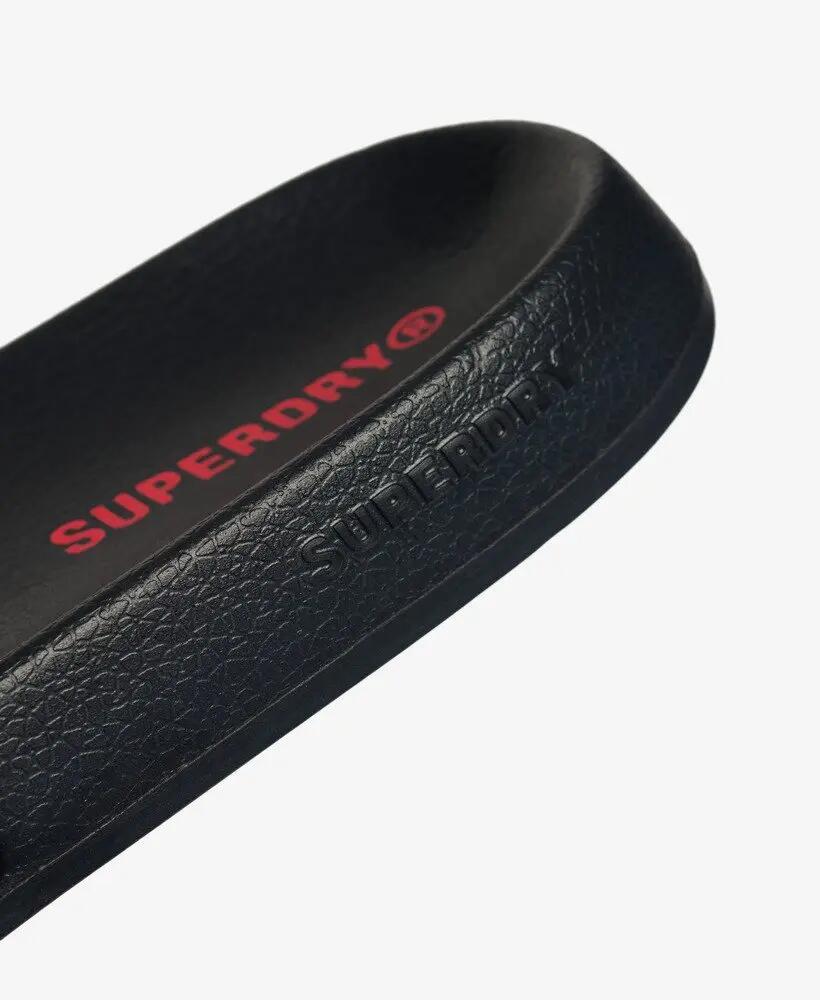 superdry Core Graphic Pool Slide in PU e EVA riciclato – NAUTICAL NAVY 5/5
