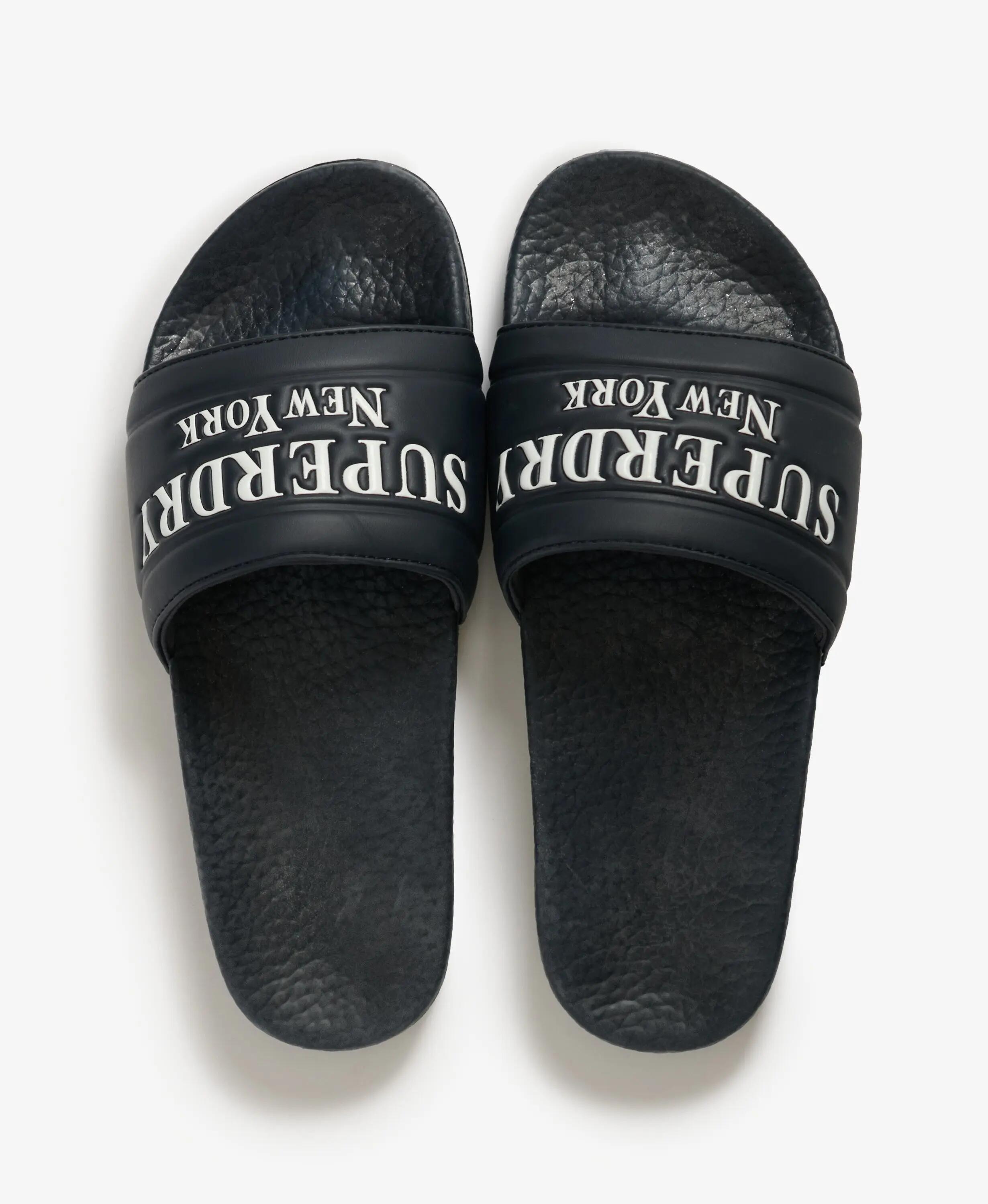 superdry chinelos Destination Pool com tira almofadada – EBONY 7/7