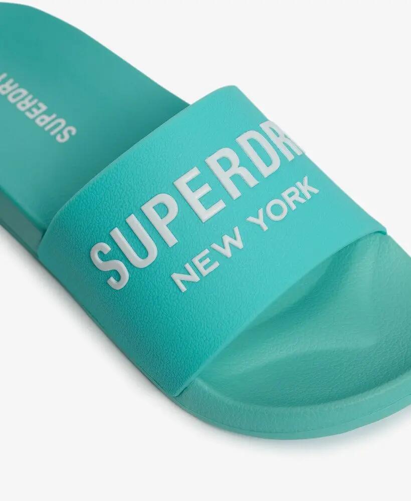 superdry Core Ombre Klapki basenowe z recyklingowanego EVA – Bali Blue 6/7