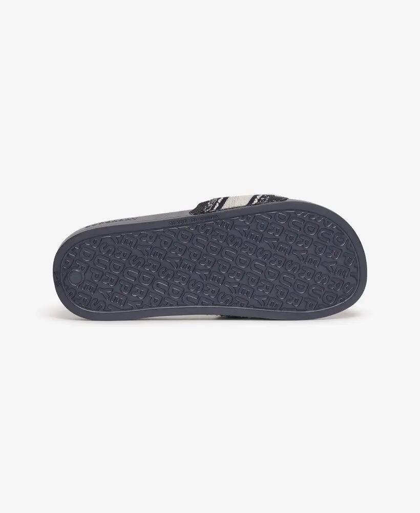 superdry Vegan Webbing Pool Sliders com tira acolchoada – Truest Navy 7/7