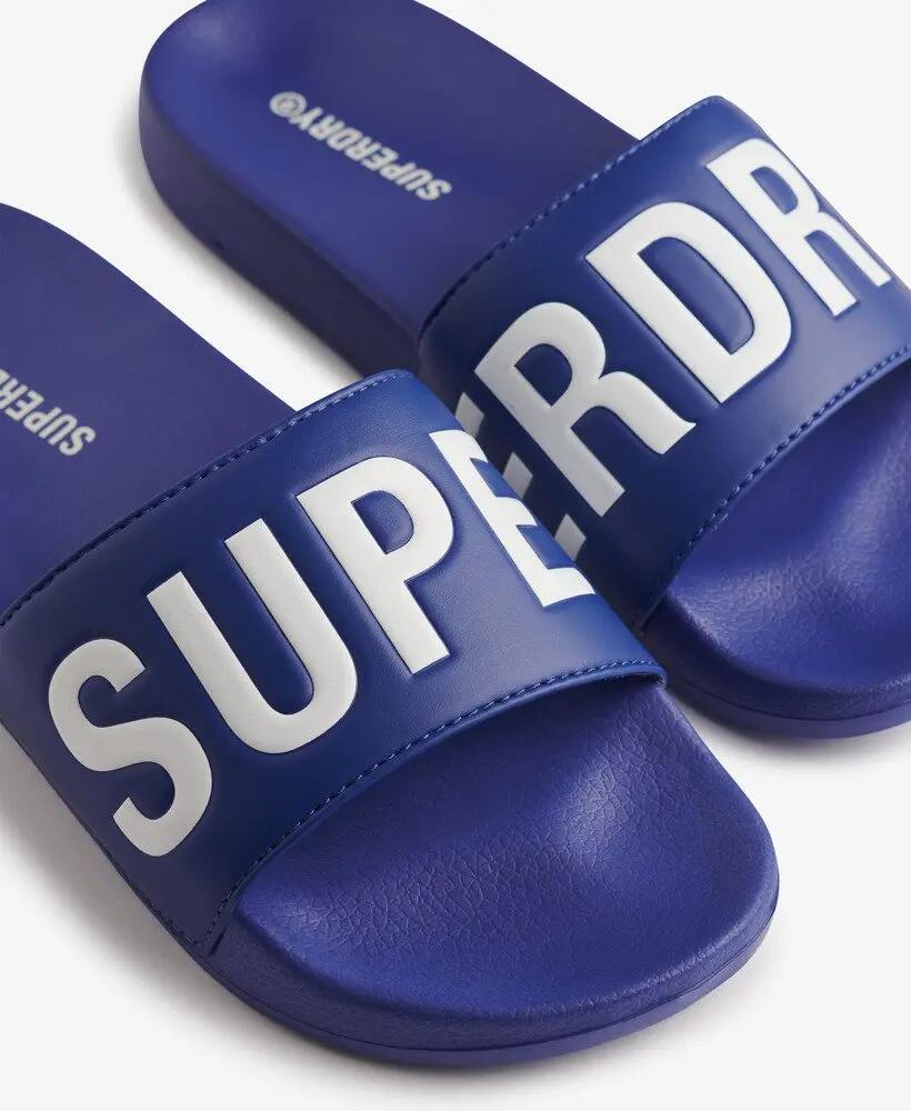 superdry Code Core Pool Sliders - gepolsterte Badelatschen mit geformtem 6/7
