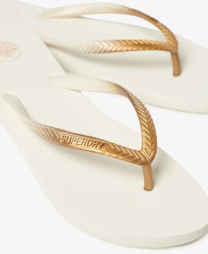 superdry Infradito Core Metallic in gomma ed EVA – OFF WHITE 6/7