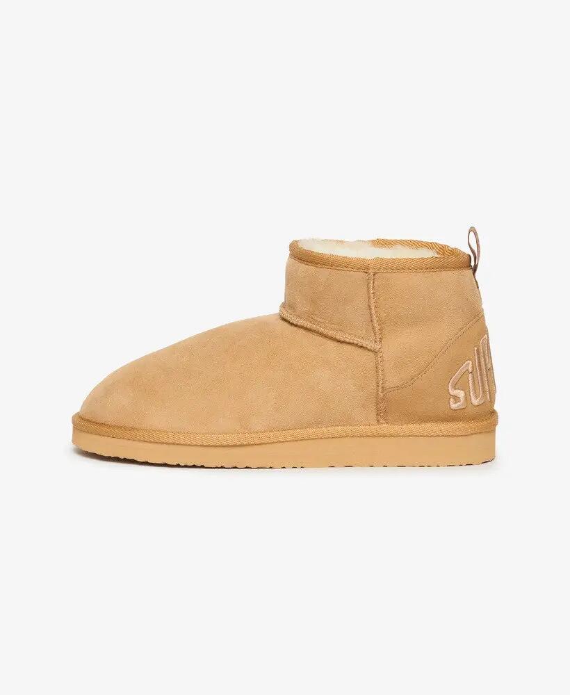 superdry Zamszowe Botki Sherpa Mini – LIGHT TAN 5/7