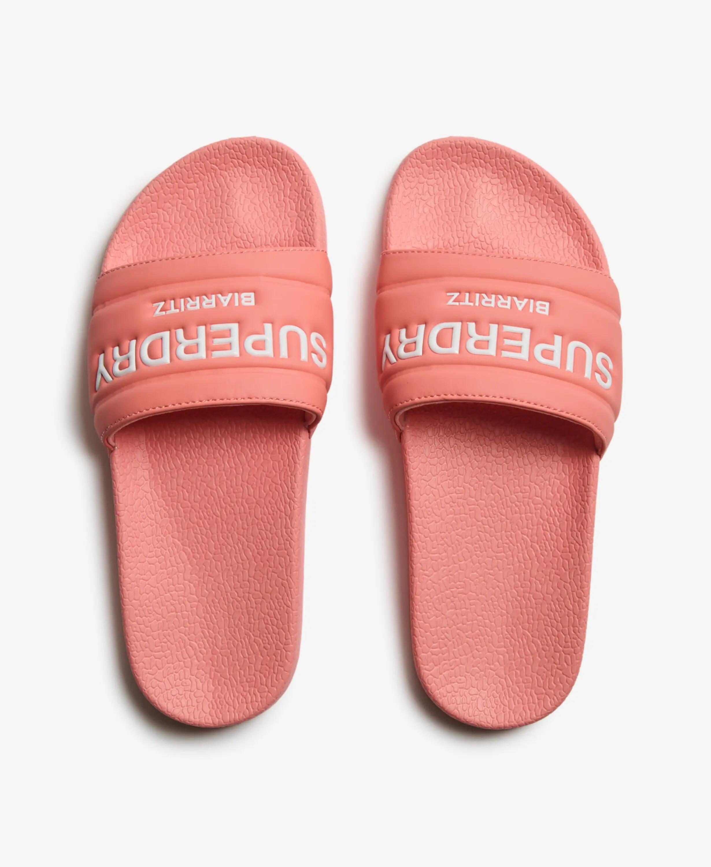 superdry ciabatte Destination Pool con fascia imbottita – Peach Amber Pink 6/7