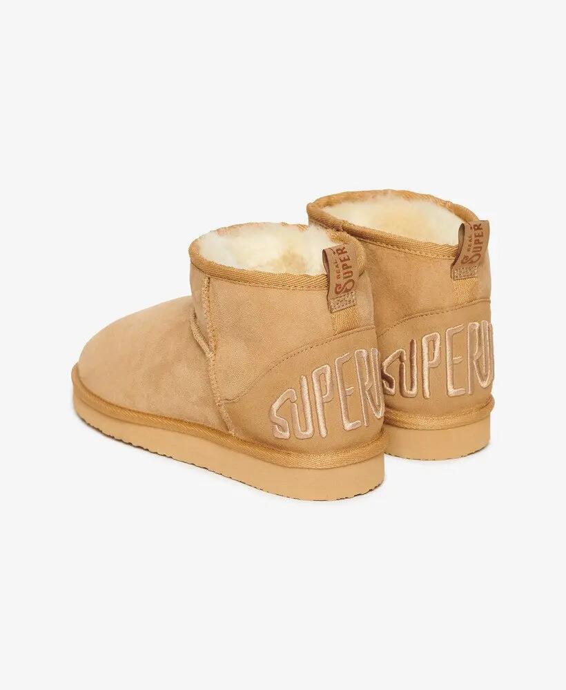superdry Zamszowe Botki Sherpa Mini – LIGHT TAN 4/7