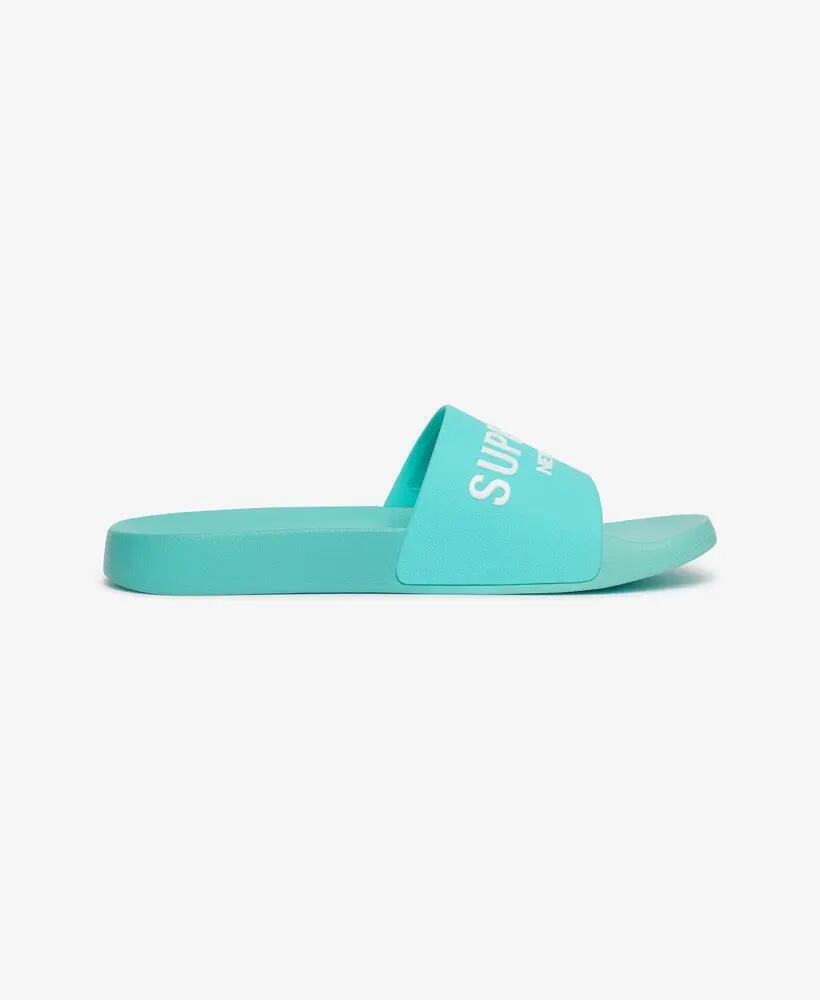 superdry Core Ombre Klapki basenowe z recyklingowanego EVA – Bali Blue 4/7