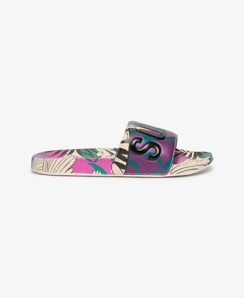 superdry Ciabatte pool stampate - Fasce imbottite – Optical Birds Cream 4/7