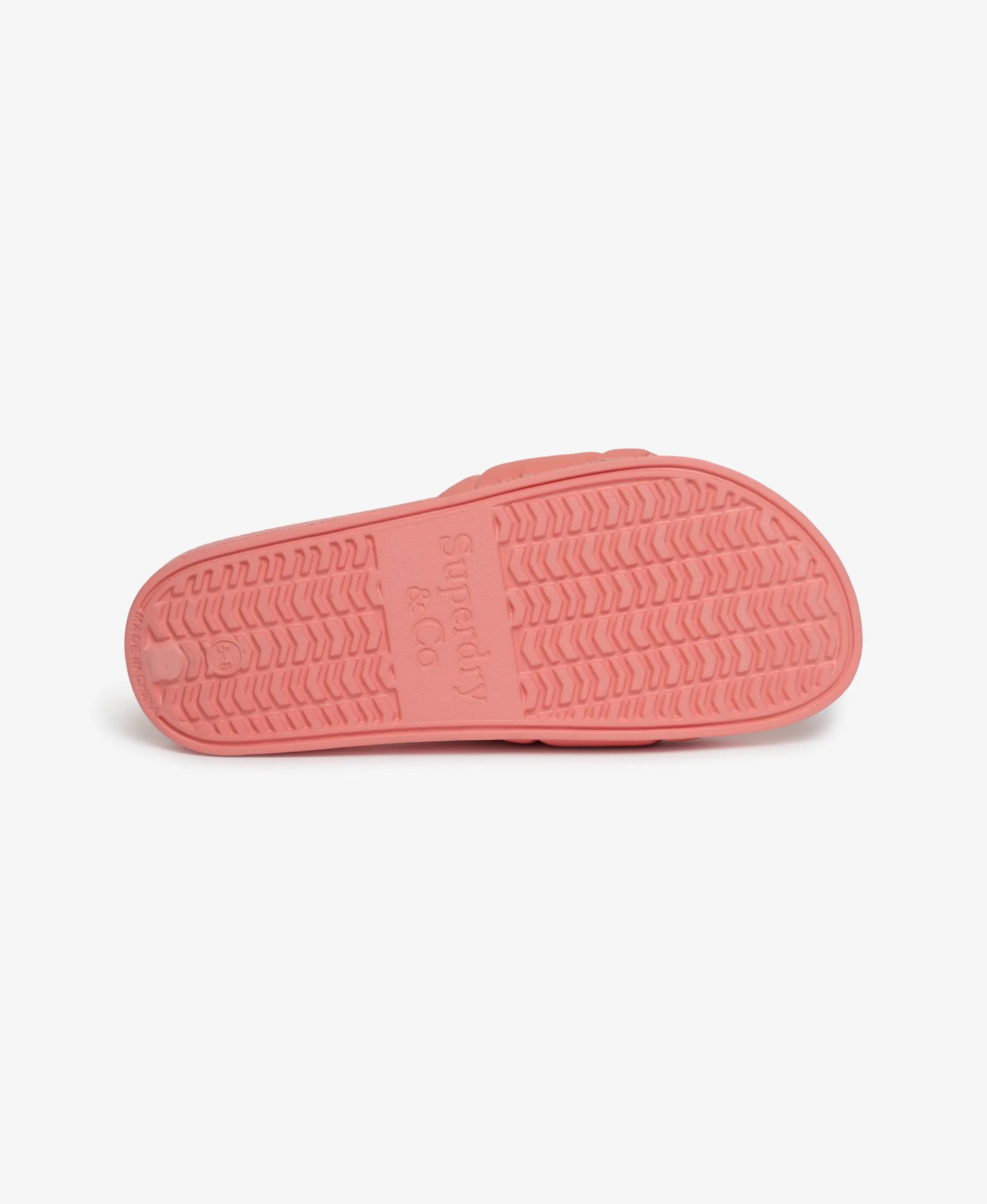 superdry ciabatte Destination Pool con fascia imbottita – Peach Amber Pink 5/7
