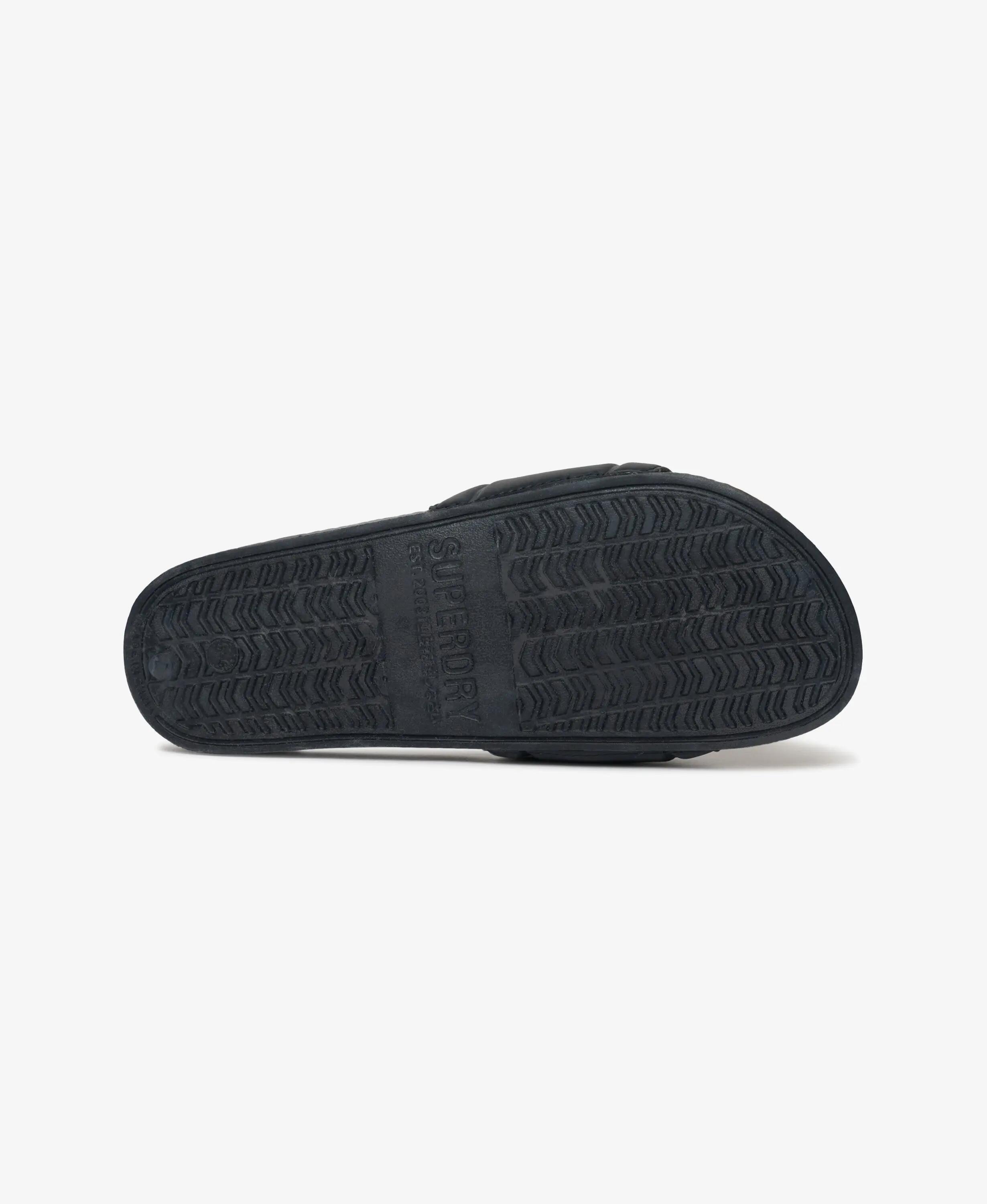 superdry chinelos Destination Pool com tira almofadada – EBONY 5/7