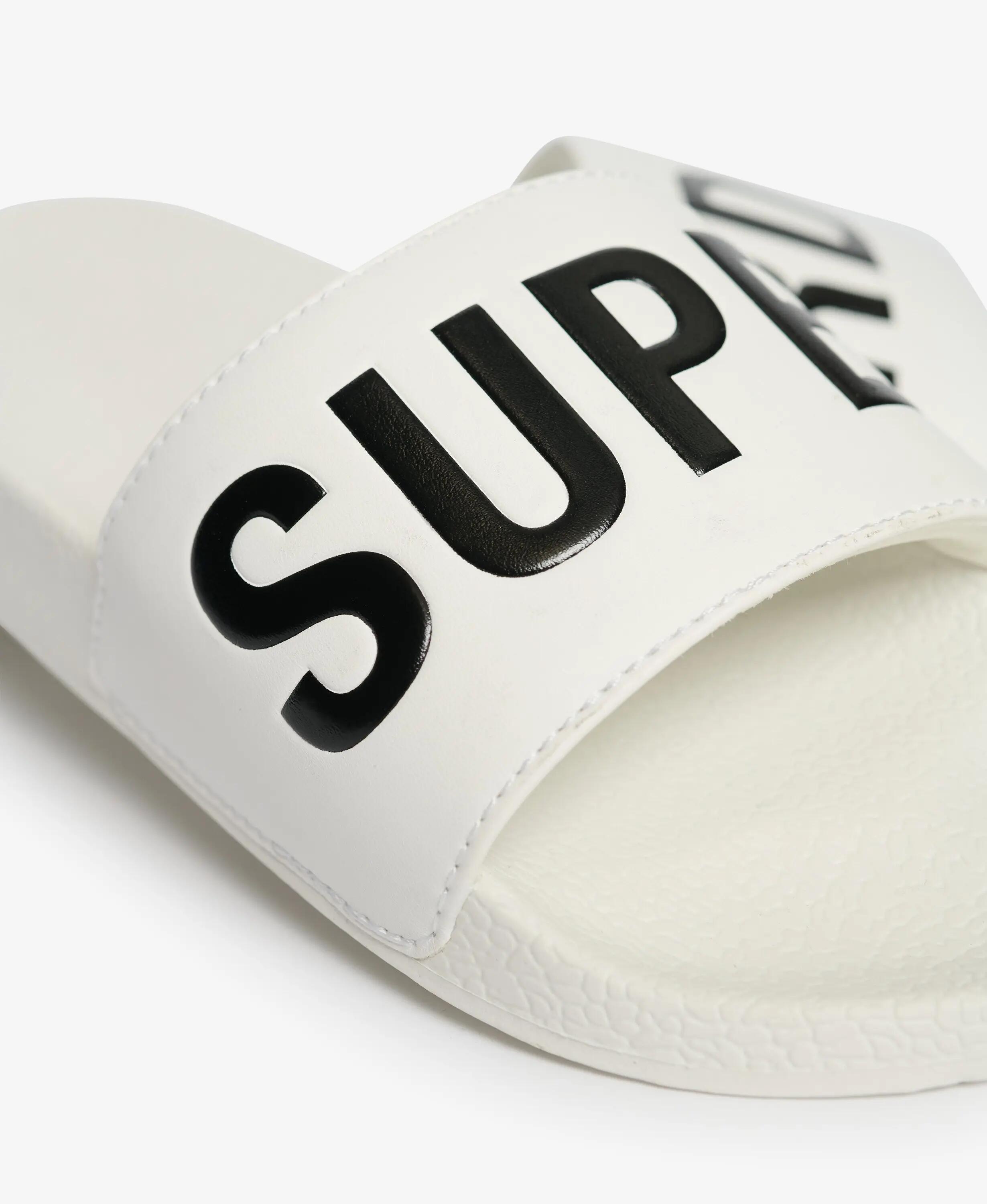 superdry Pool Sliders ciabatte piscina con cinturini imbottiti – Brilliant White 6/7