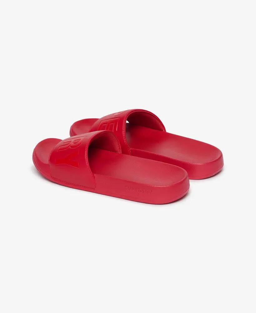 superdry Code Core Pool Badeslipper mit gepolstertem Riemen – OPTIC/PITCH 3/7