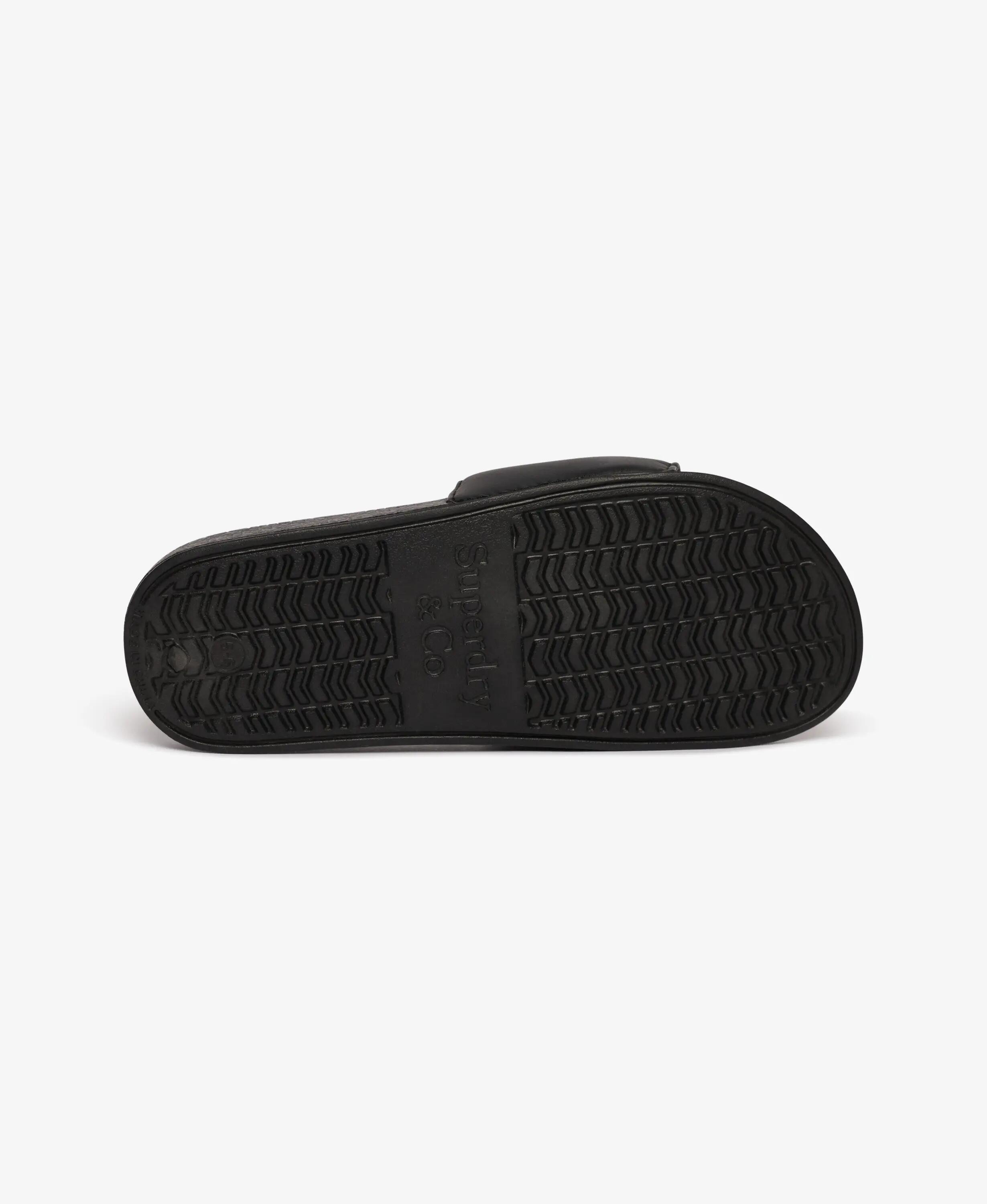superdry Pool Sliders chinelos com palmilha moldada – Black 5/7