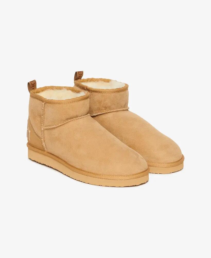 superdry Zamszowe Botki Sherpa Mini – LIGHT TAN 3/7