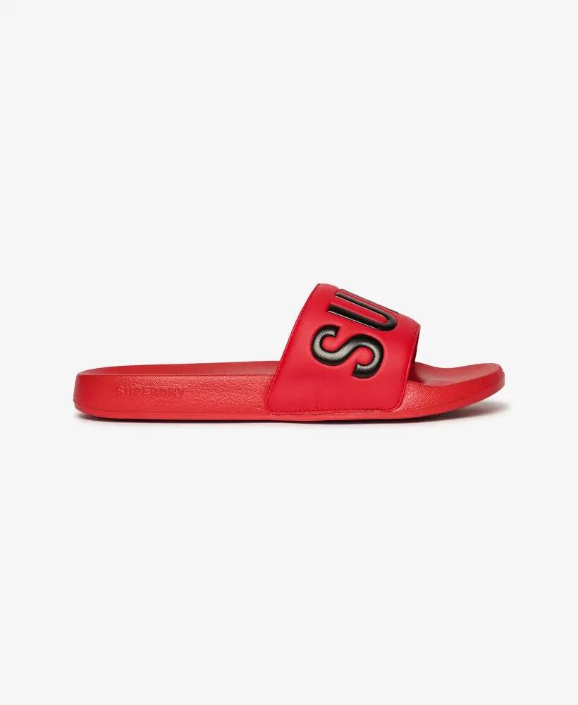 superdry Core Graphic Badslipper van polyurethaan – DROP KICK RED 3/4