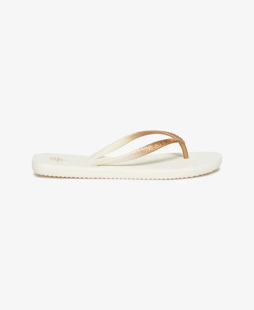 superdry Infradito Core Metallic in gomma ed EVA – OFF WHITE 3/7
