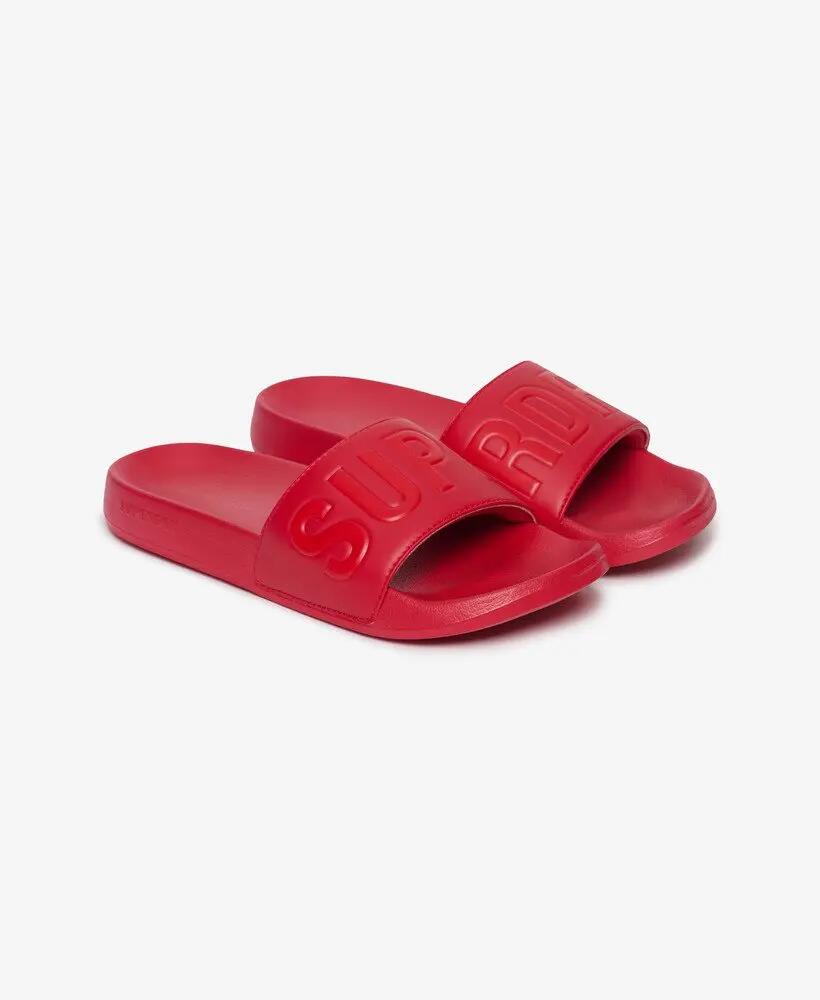 superdry Code Core Pool Badeslipper mit gepolstertem Riemen – OPTIC/PITCH 2/7