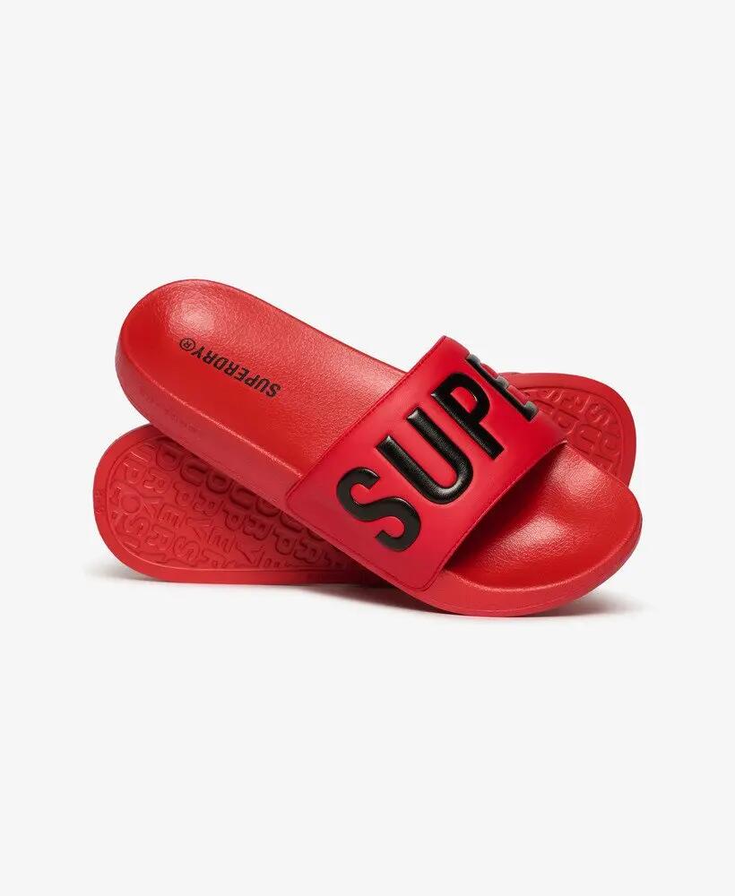 superdry Core Graphic Badslipper van polyurethaan – DROP KICK RED 2/4