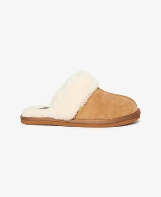 Superdry suede mule slipper grijze suède damespantoffel – grey