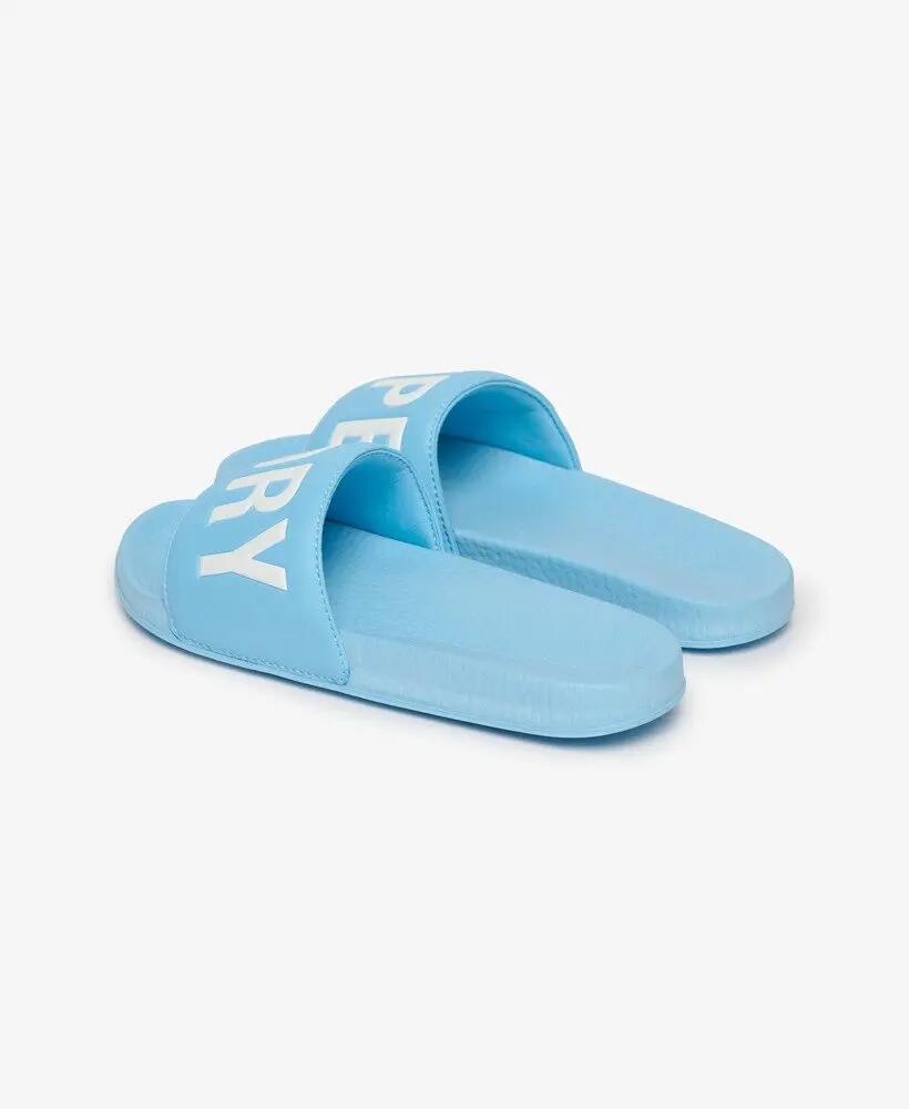 superdry Pool Sliders sandales légères à brides rembourrées – Blue Sea 2/7