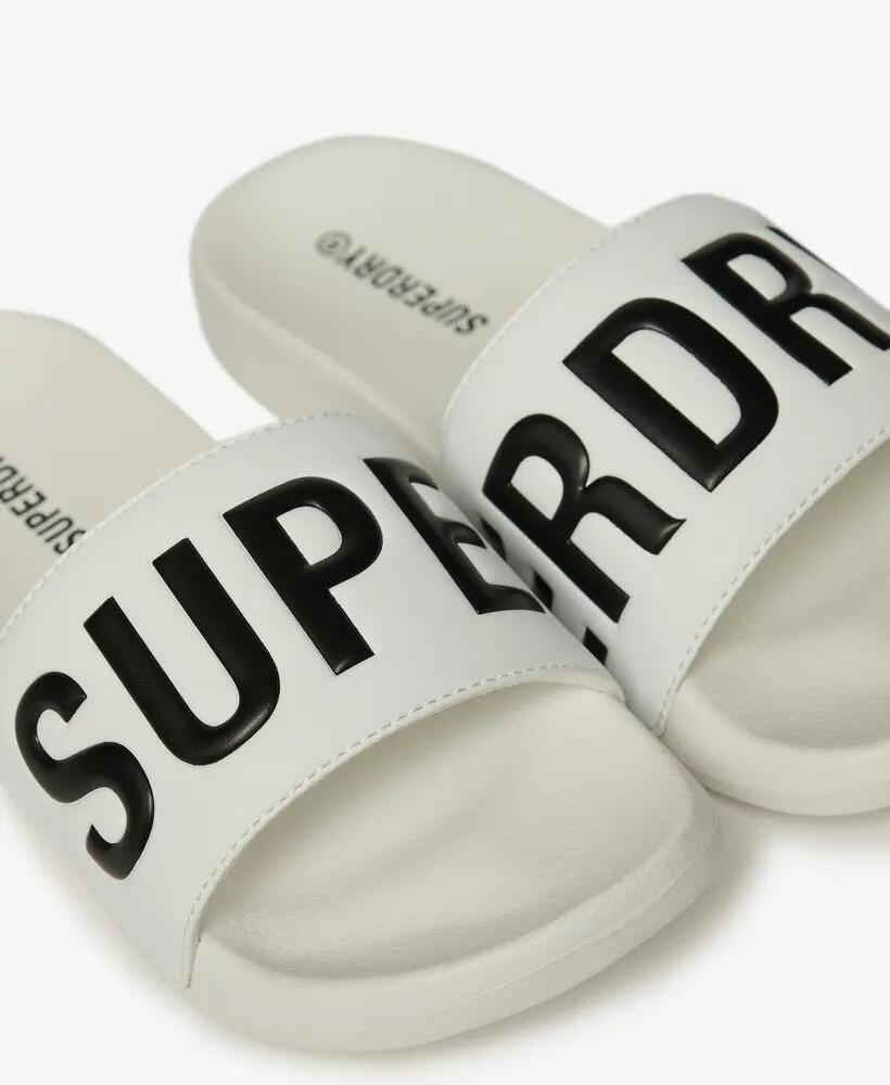 superdry Core Pool Slide em material sintético – Brilliant White 4/5