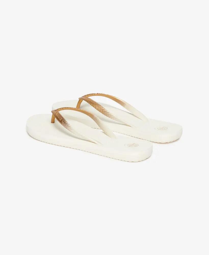 superdry Infradito Core Metallic in gomma ed EVA – OFF WHITE 2/7