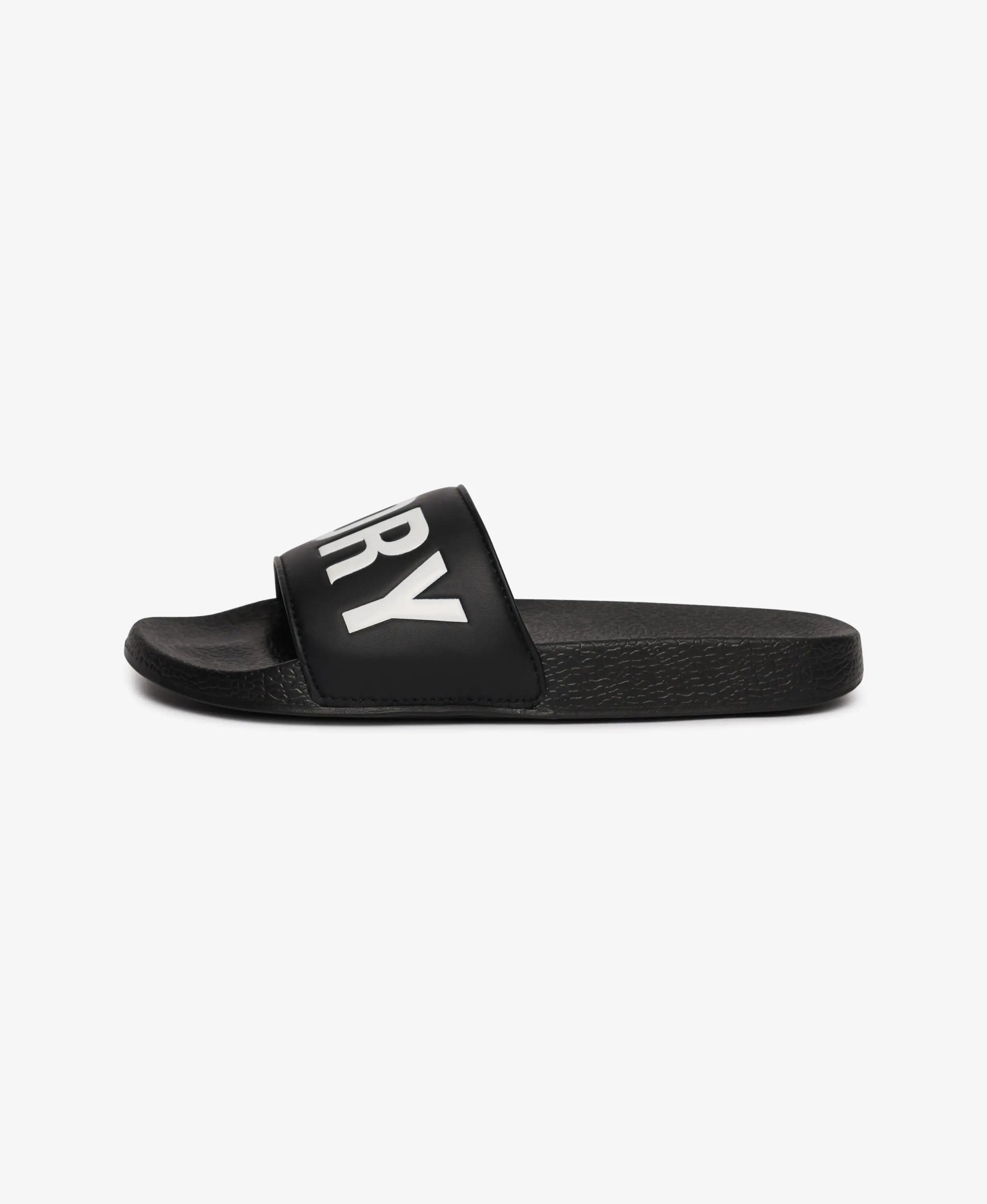 superdry Pool Sliders chinelos com palmilha moldada – Black 3/7