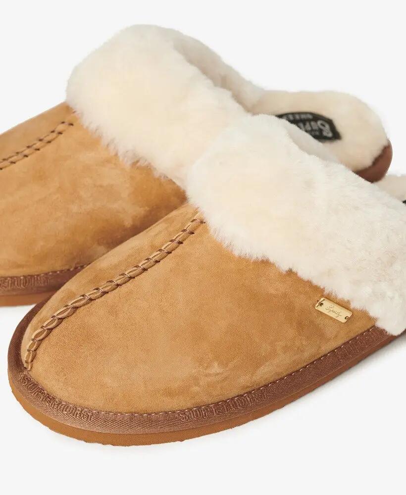 superdry Suede Mule Slipper – mules en suède avec intérieur en peau de mouton – 7/7