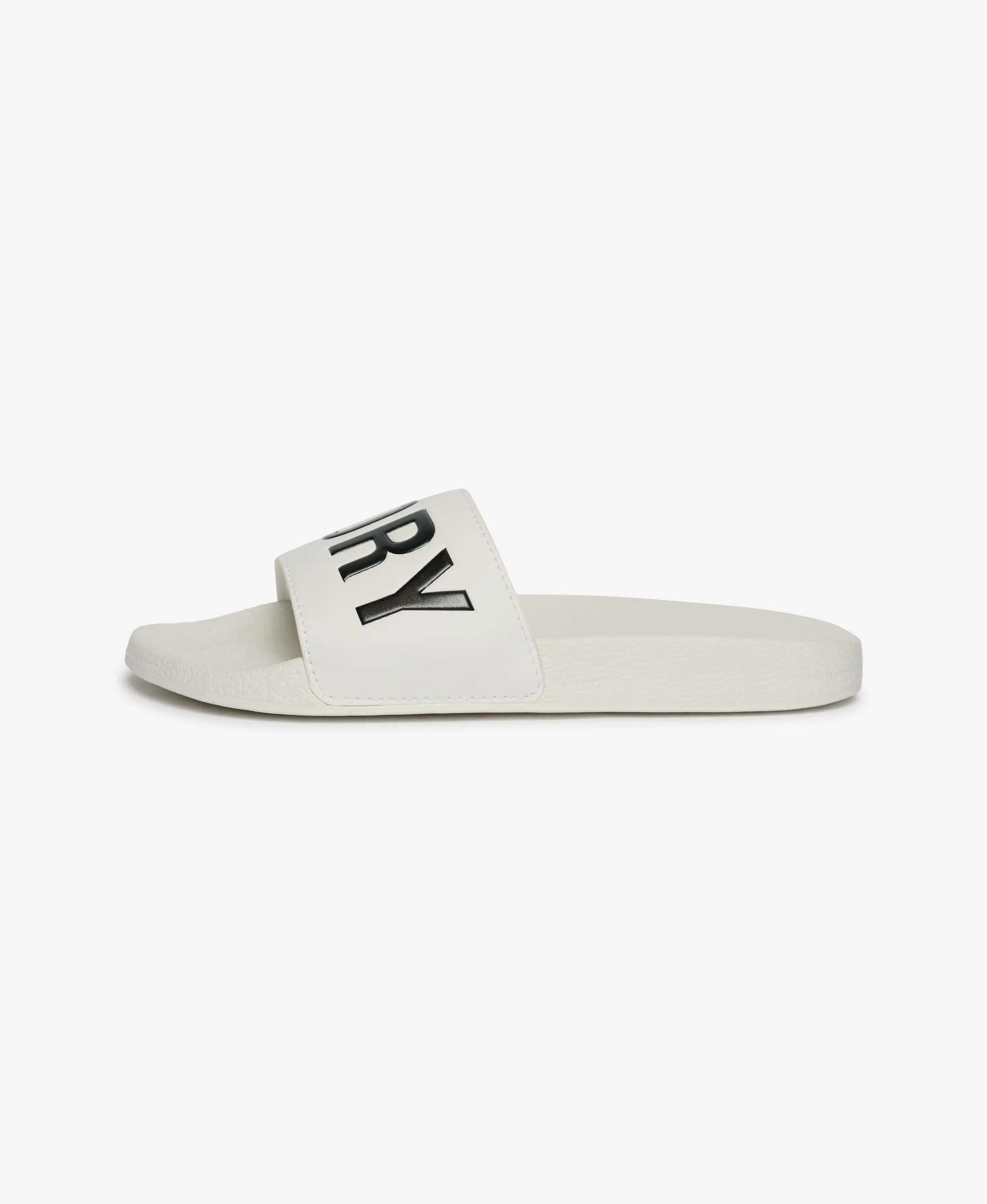 superdry Pool Sliders ciabatte piscina con cinturini imbottiti – Brilliant White 3/7
