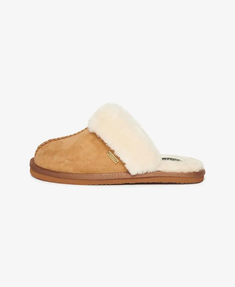 superdry Suede Mule Slipper – mules en suède avec intérieur en peau de mouton – 5/7