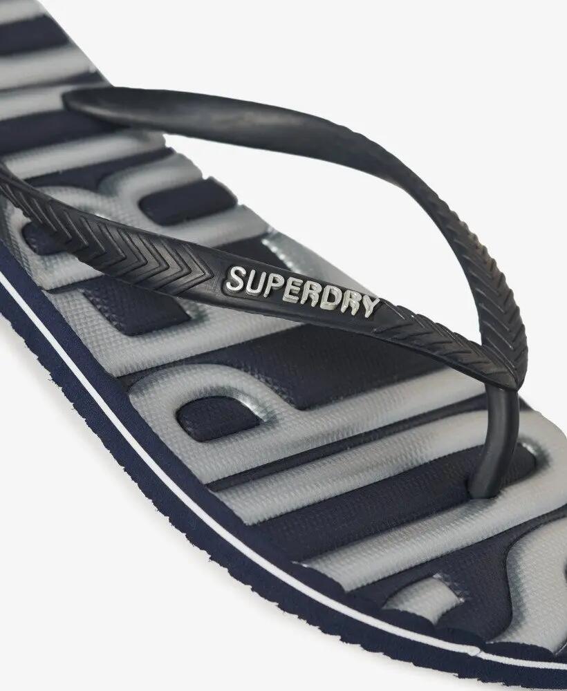 superdry Flip Flop Vintage Vegan in gomma – Navy/Silver 7/7