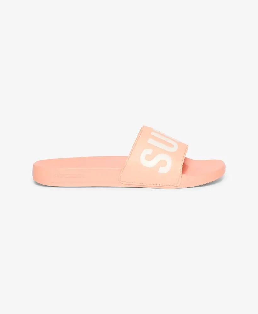 superdry Vegan Core Pool Sliders senhora — sola moldada e tira almofadada – 6/7