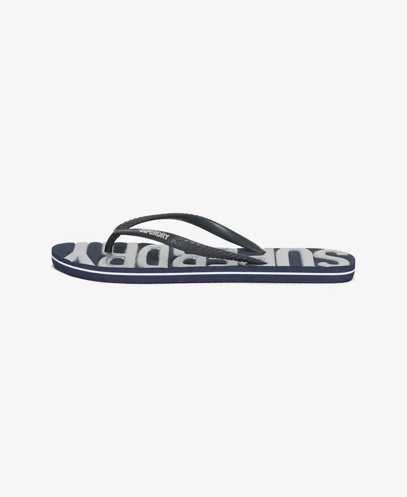 superdry Flip Flop Vintage Vegan in gomma – Navy/Silver 4/7