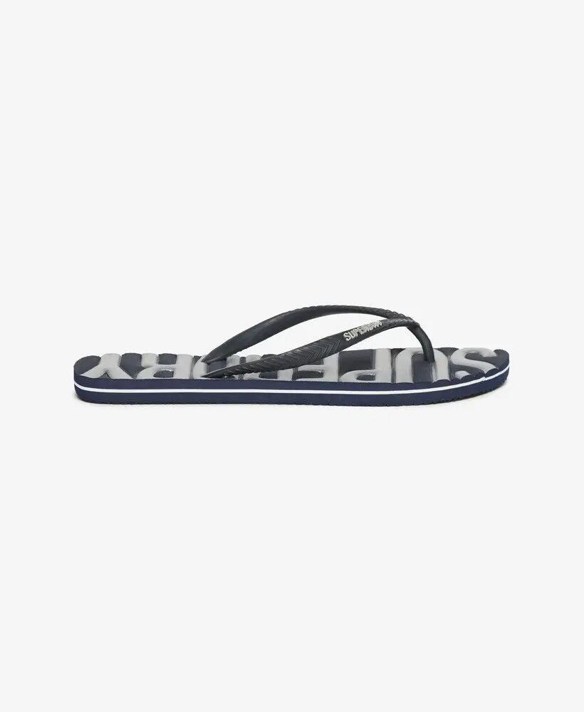 superdry Flip Flop Vintage Vegan in gomma – Navy/Silver 3/7