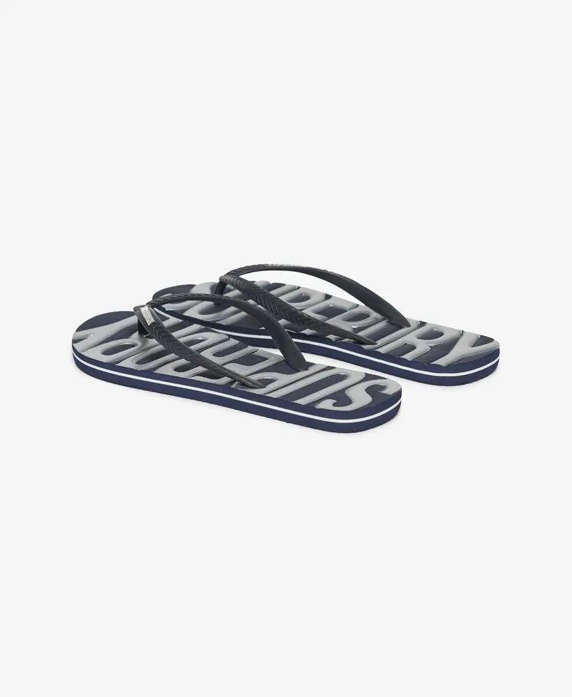 superdry Flip Flop Vintage Vegan in gomma – Navy/Silver 2/7