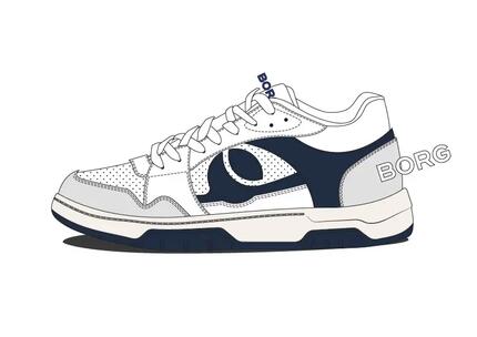 bjorn_borg OLLIE WB buty tenisowe WHITE - NAVY