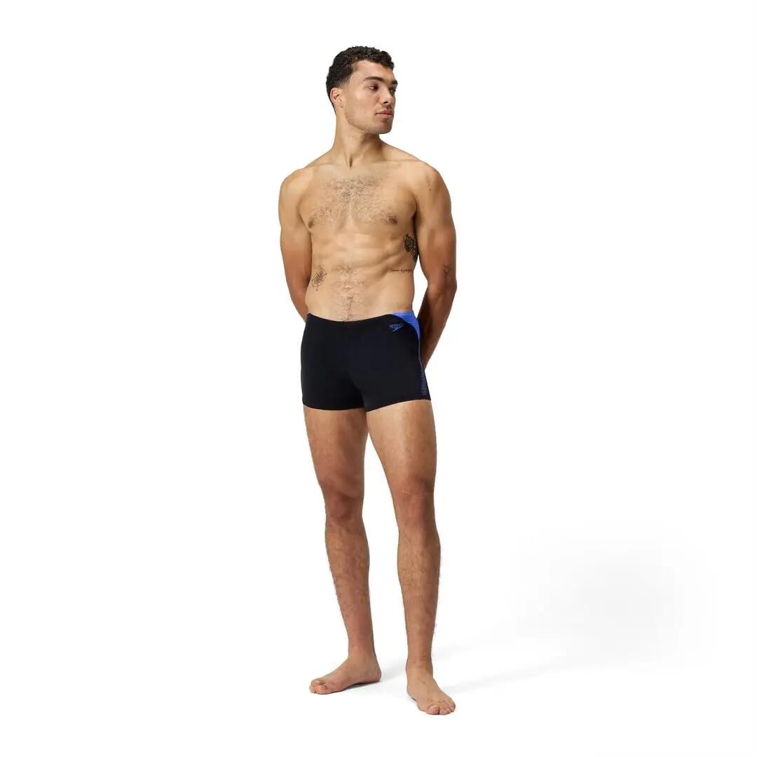 Aquashort - Natación - Hombre - Anticloro - Negro/Coral 4/4