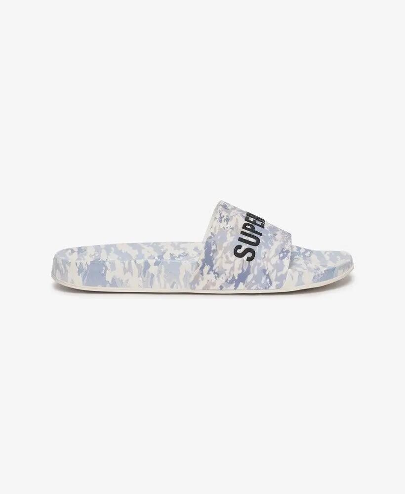 superdry Claquettes Camo Print avec semelle moulée – Whiteout Camo 6/7