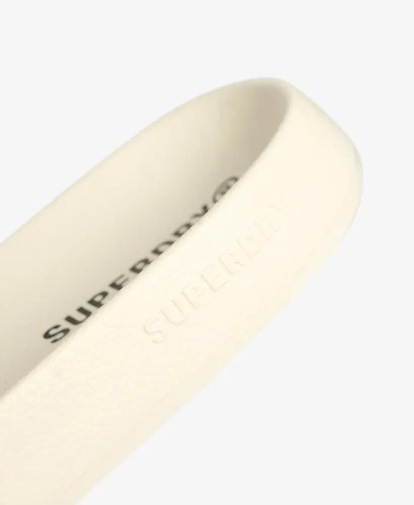 superdry City Luxe Pool Slides mit gepolstertem Riemen – OFF WHITE 4/5